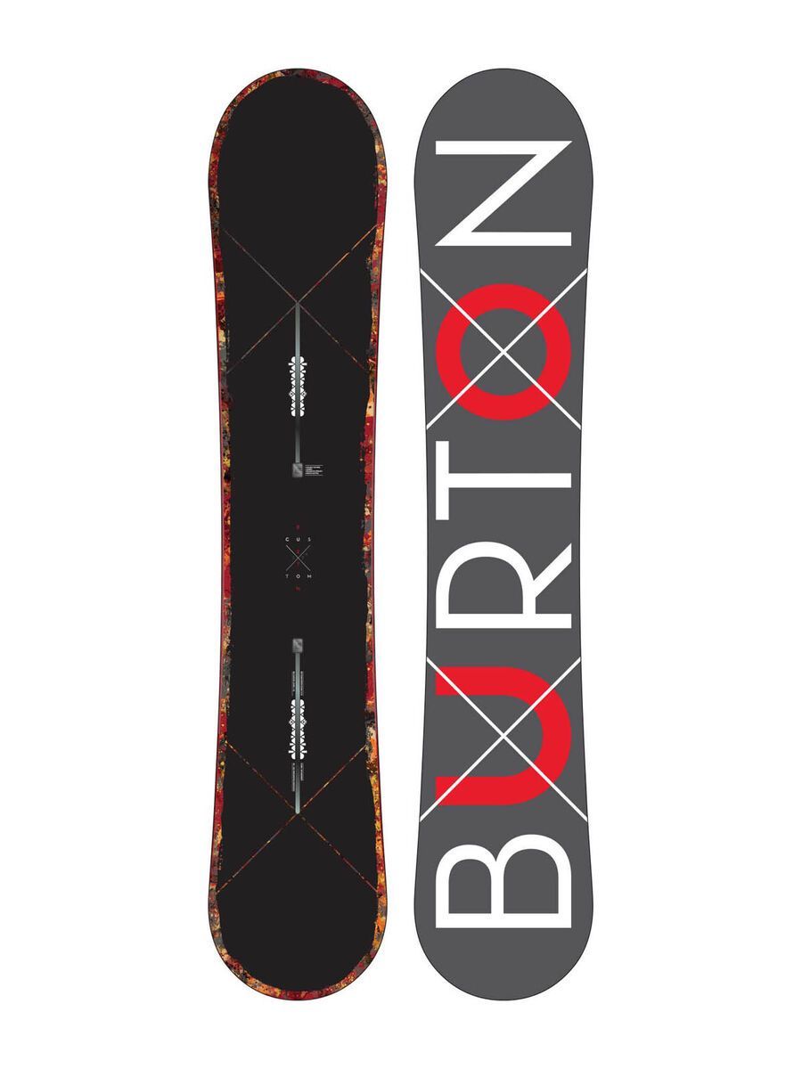 Set: Burton Custom X Wide 2015 + Burton Mission EST 2017, black - Snowboardset - Bild 2