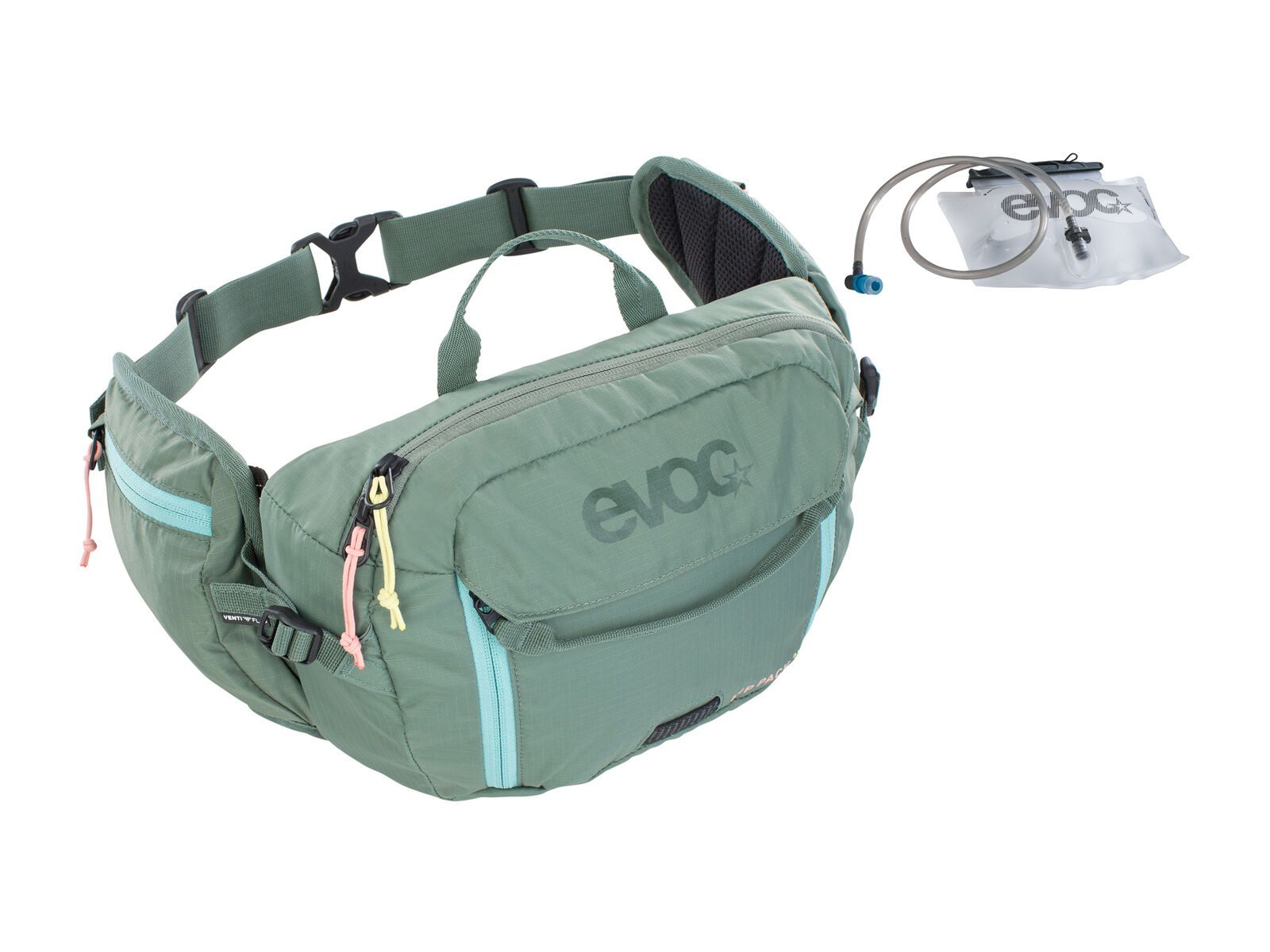 Evoc Hip Pack 3 + Hydration Bladder 1,5l, olive - Bild 1