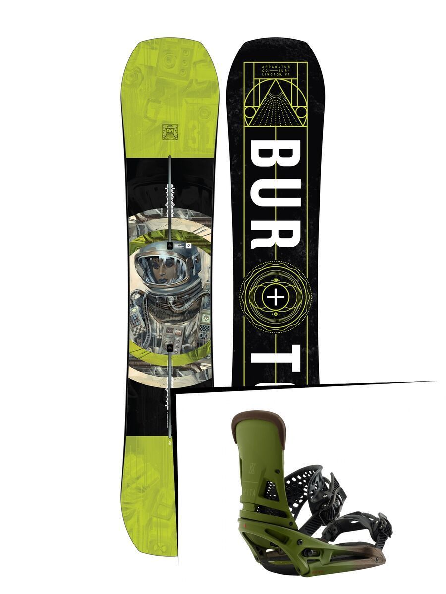 Set: Burton Paramount 2019 + Burton Malavita EST camp on green - Bild 1