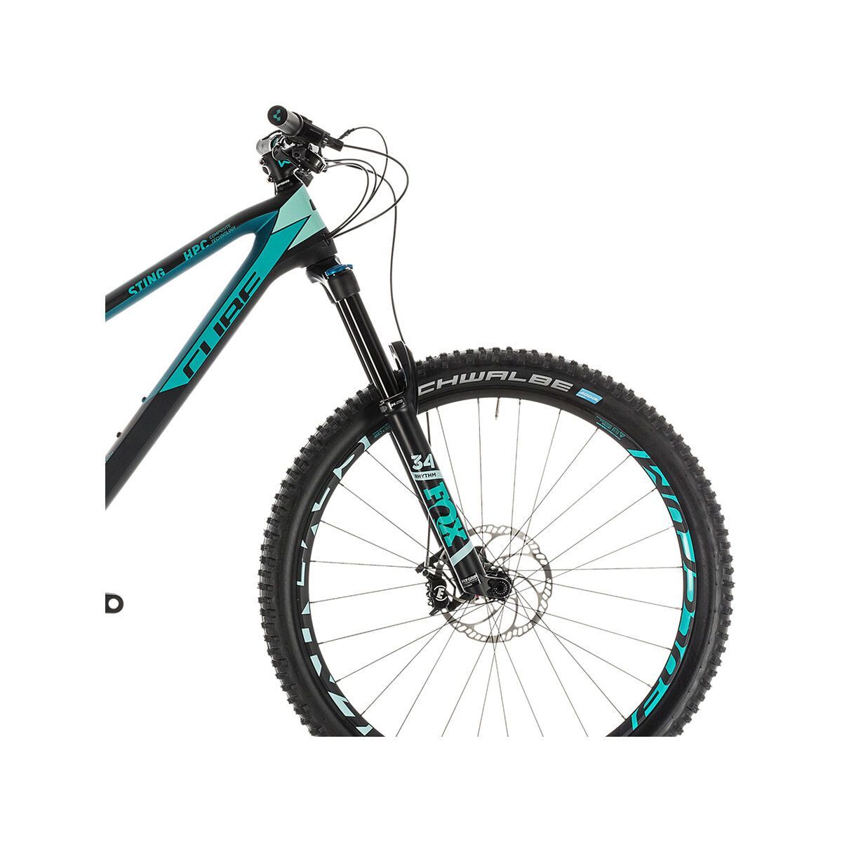 Cube Sting WS 140 HPC Race 27.5, carbon´n´mint - Bild 6