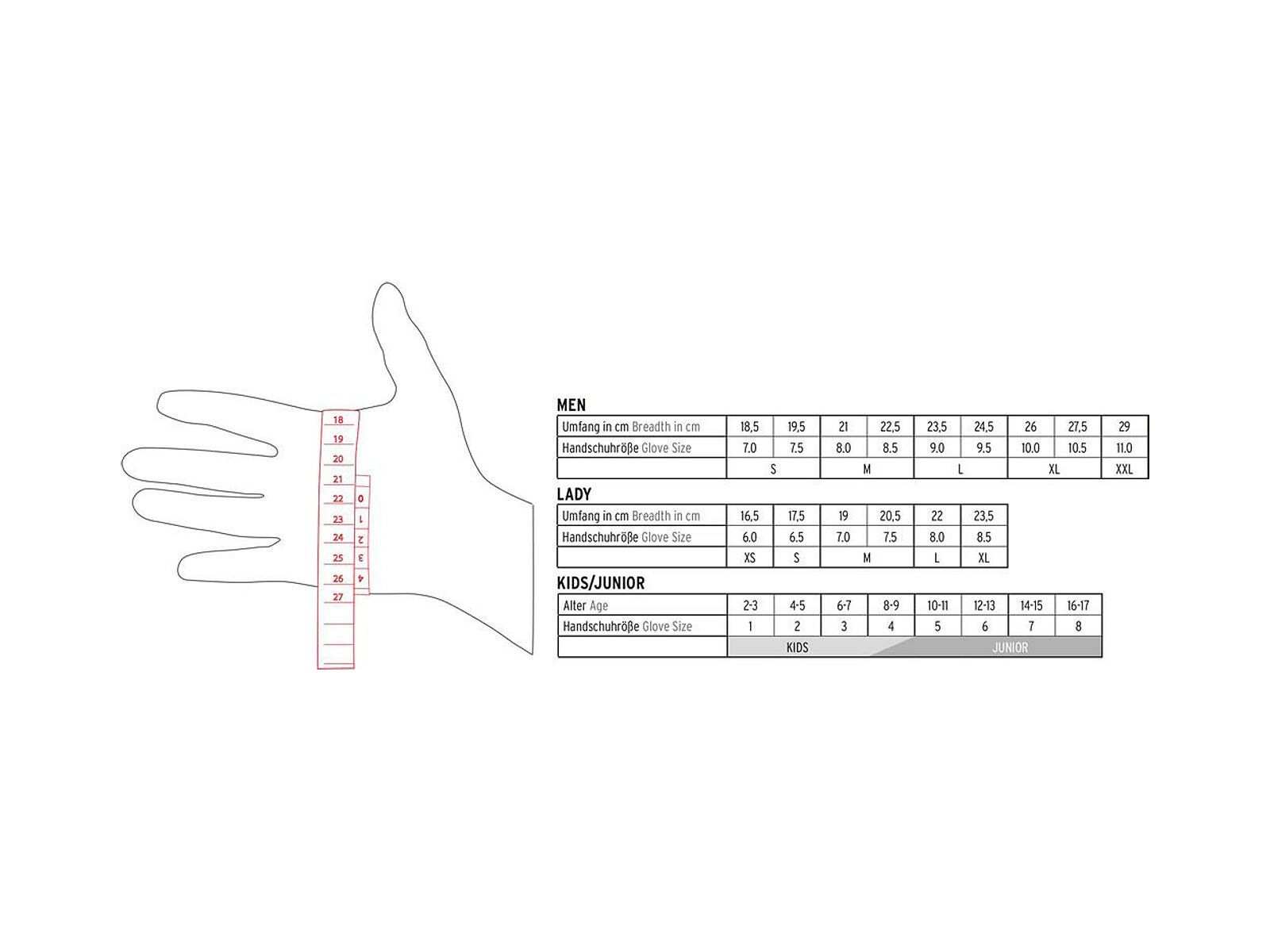 Leki Tour Guide V Glove, rot-blau - Bild 5