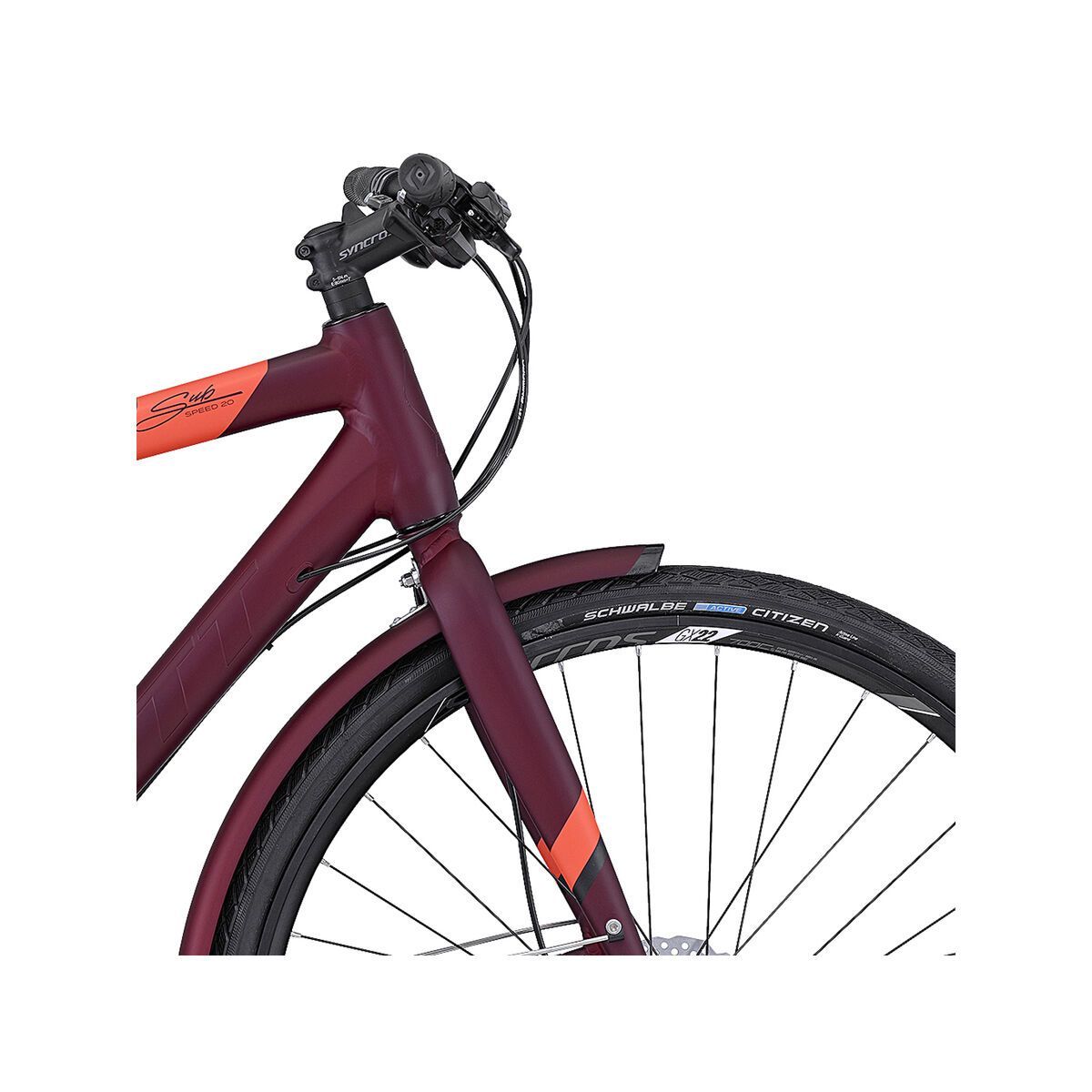 Scott Sub Speed 20, bordeaux/orange - Bild 5