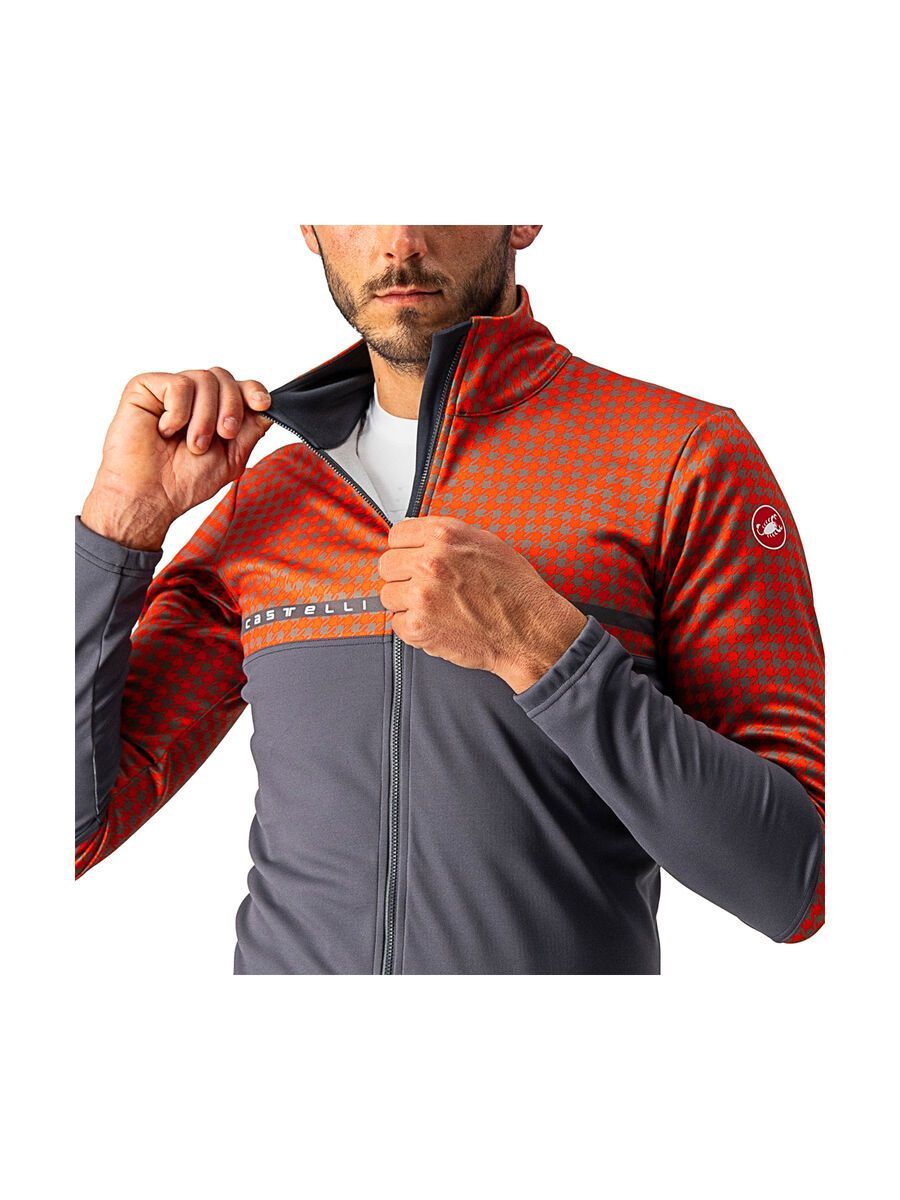 Castelli Finestre Jacket, dark gray/fiery red - Bild 4