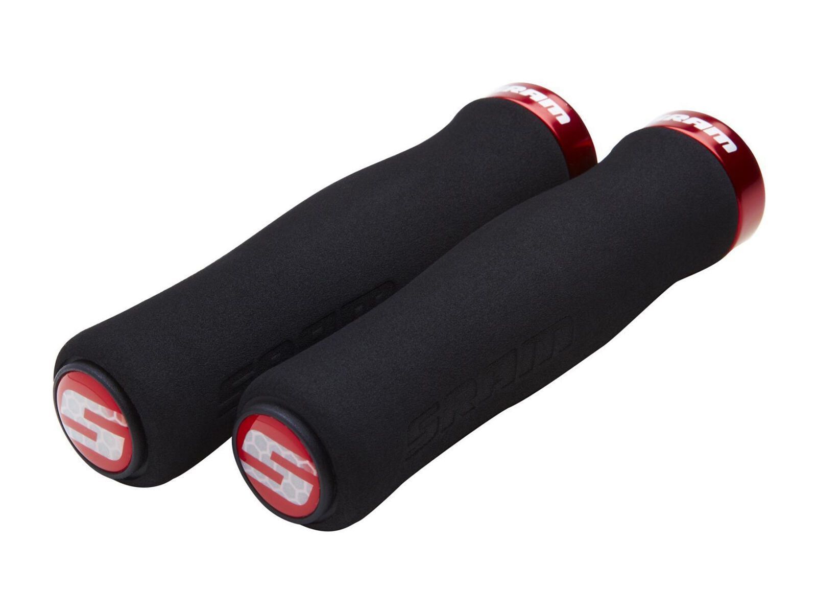 SRAM Locking Grips Contour Foam, black/red clamp - Bild 1