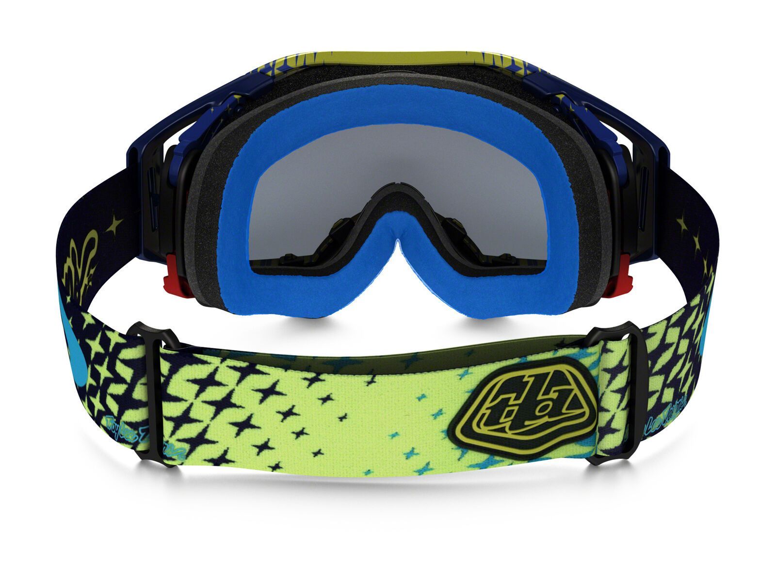 Oakley Airbrake MX Troy Lee Signature Series, starburst yellow blue/Lens: 24k iridium - Bild 3