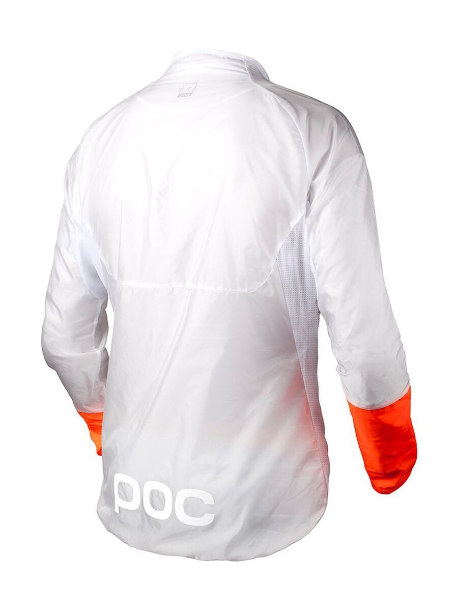 POC AVIP Light Wind Jacket, hydrogen white/zink orange - Bild 2