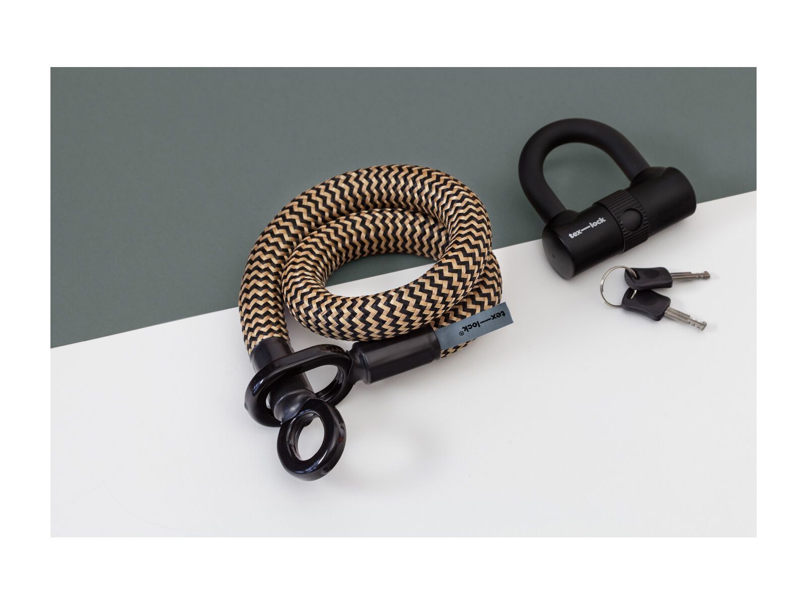 Tex-Lock Eyelet S 80 cm + U-Lock, gold - Bild 1