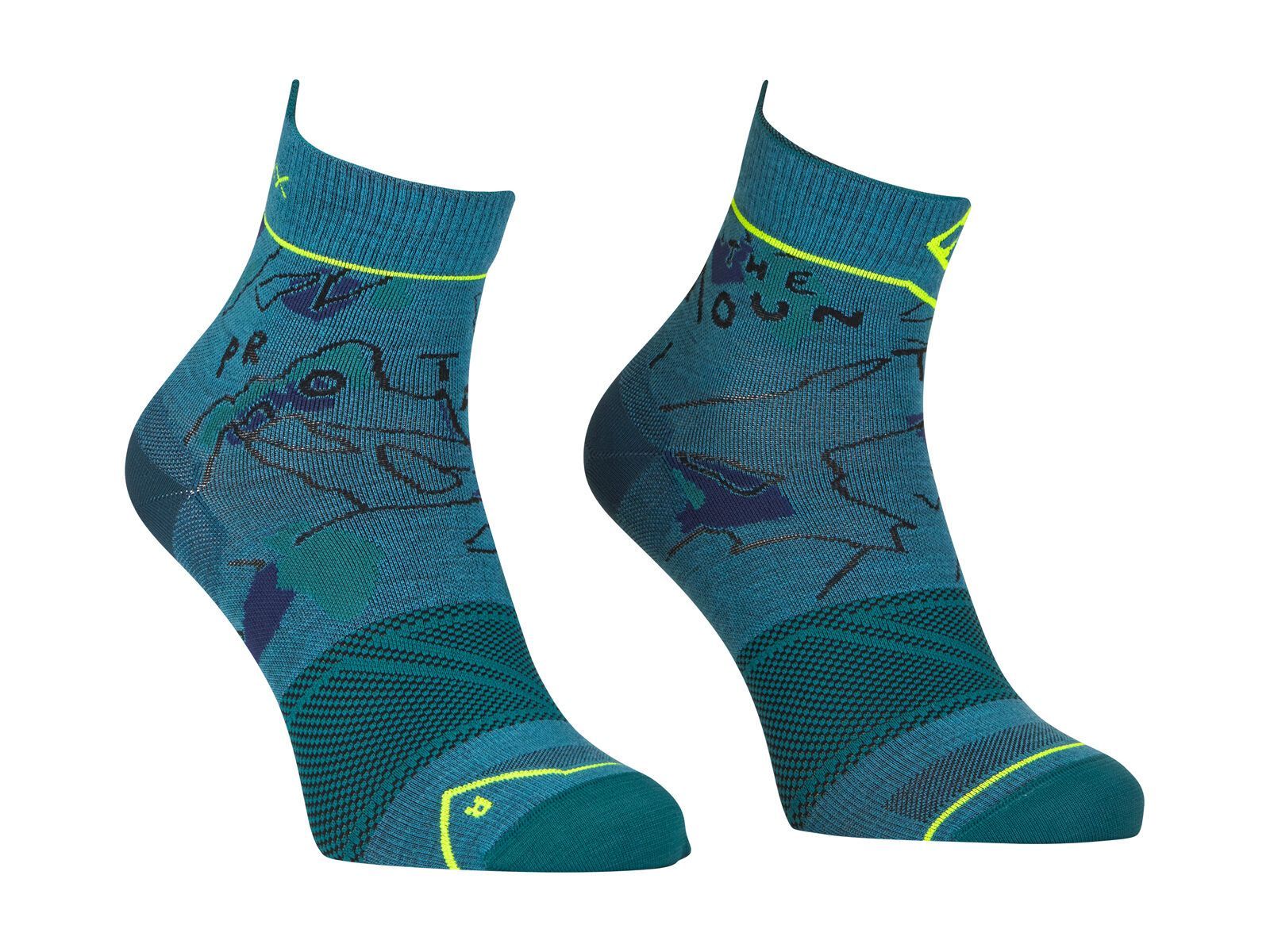 Ortovox Alpine Light Quarter Socks M, mountain blue - Bild 1