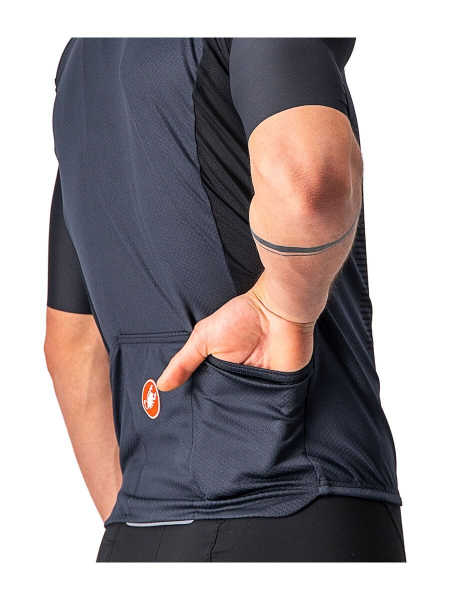 Castelli Bagarre Jersey, light black/black | BIKER-BOARDER.DE