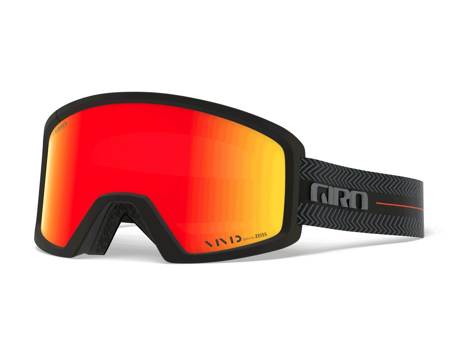 Giro Blok, black techline/Lens: vivid ember - Bild 1