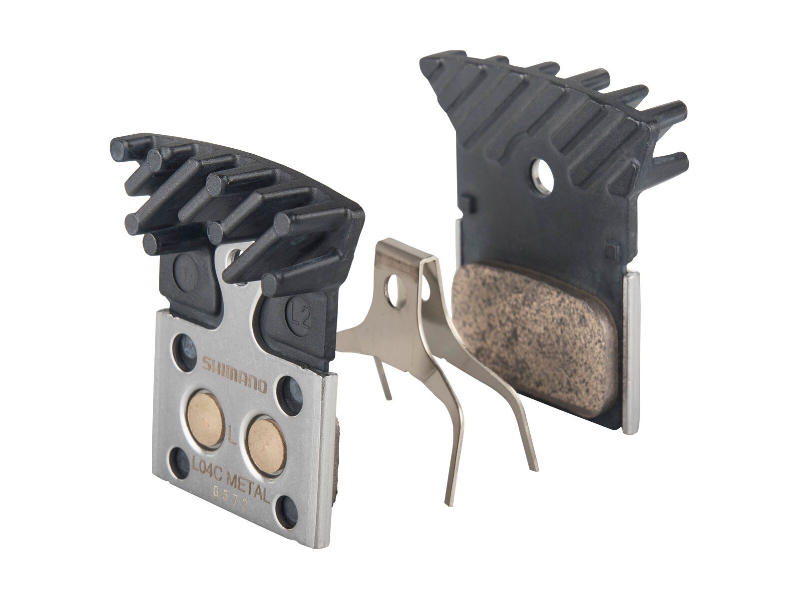 Shimano L04C Metall Scheibenbremsbelag Ice-Tech mit Kühlrippen - Bild 1