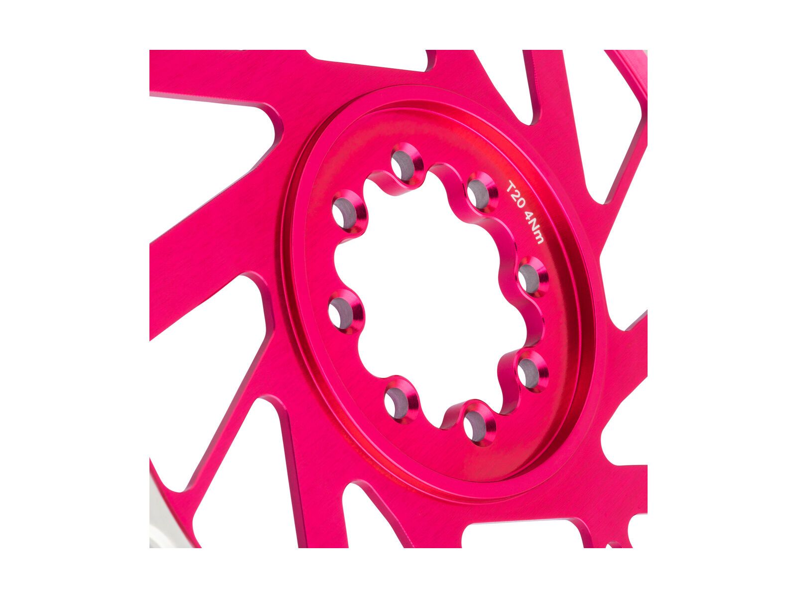 Burgtec 3 mm Offset Thick Thin Chainring SRAM 8-Bolt, toxic barbie pink - Bild 15