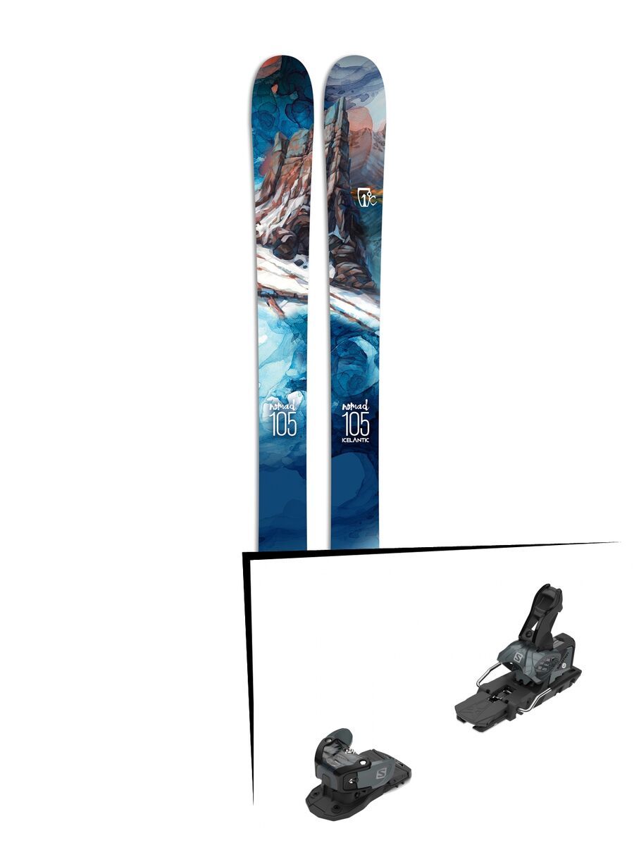 Set: Icelantic Nomad 105 2017 + Salomon Warden MNC 13 (2212341) - Bild 1