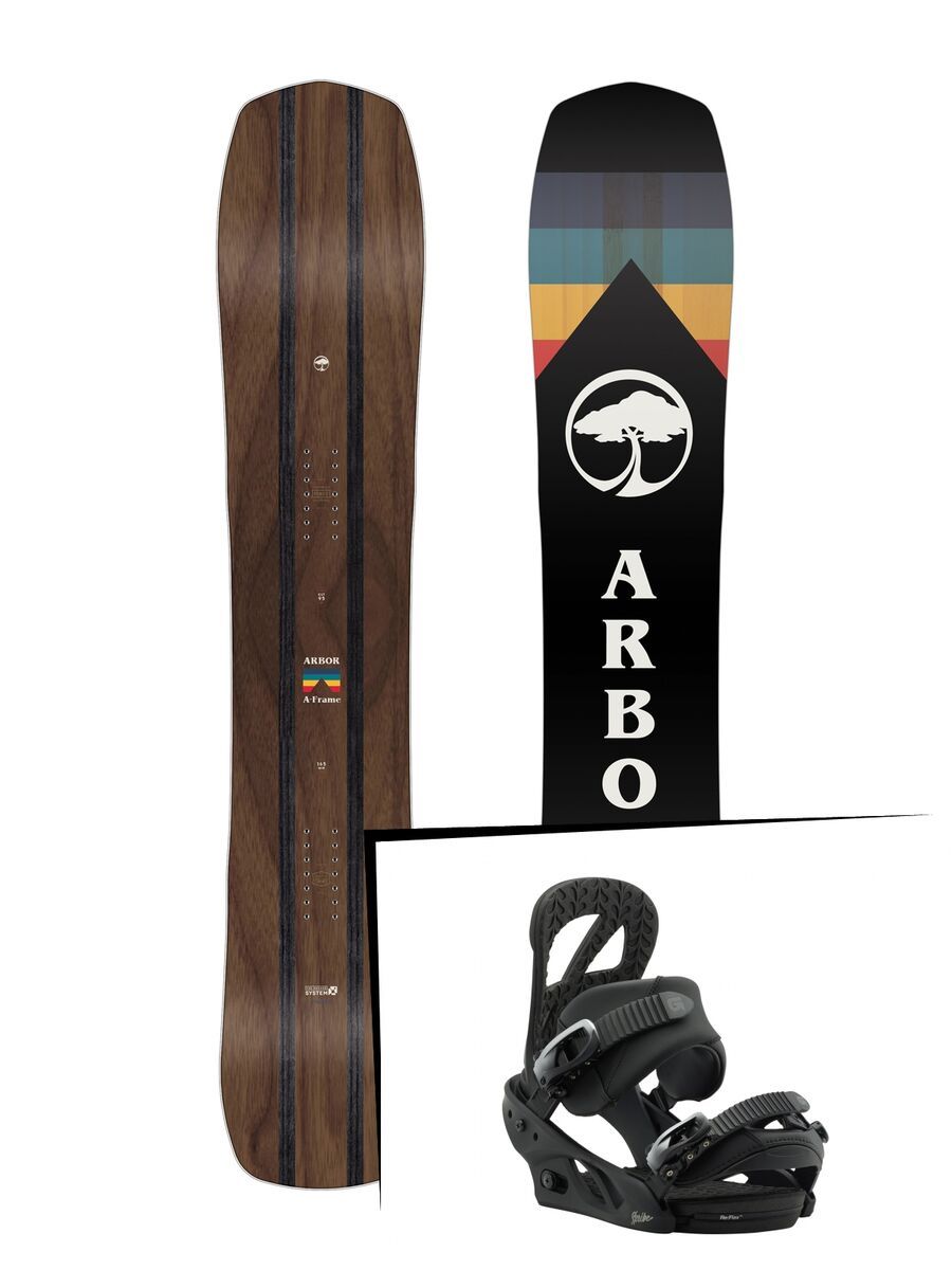 Set: Arbor A-Frame 2019 + Burton Scribe black - Bild 1