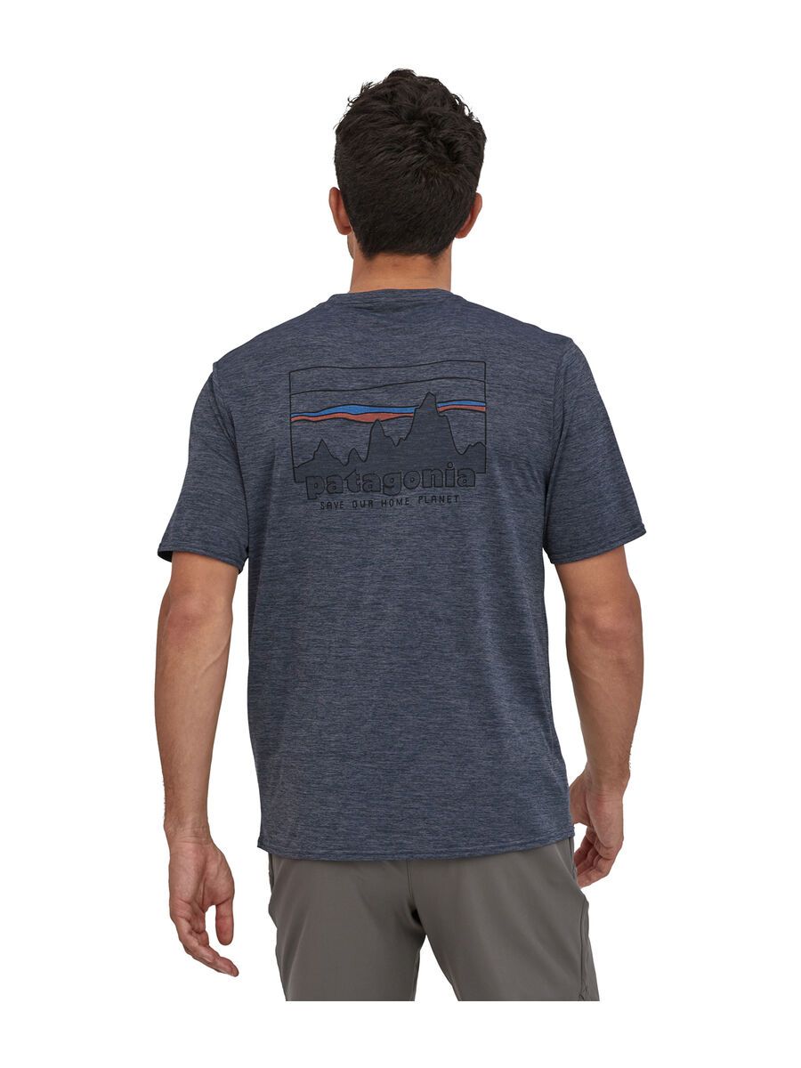 Patagonia Men's Capilene Cool Daily Graphic Shirt ‘73 Skyline, smolder blue x-dye - Bild 5