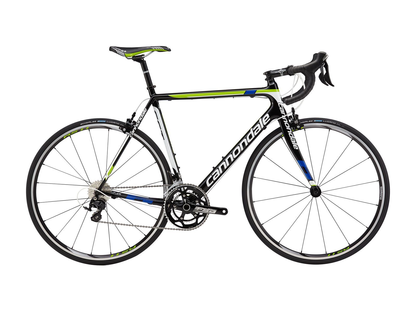Cannondale SuperSix Evo 105 5, jet black with nu team blue, berserker green and magnesium white - Bild 1
