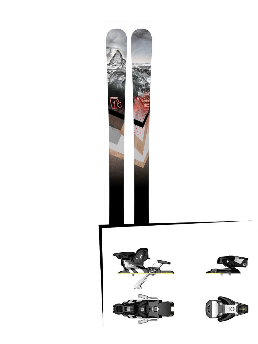 Set: Icelantic Pilgrim 2016 + Salomon STH2 WTR 13 (1540109) - Bild 1