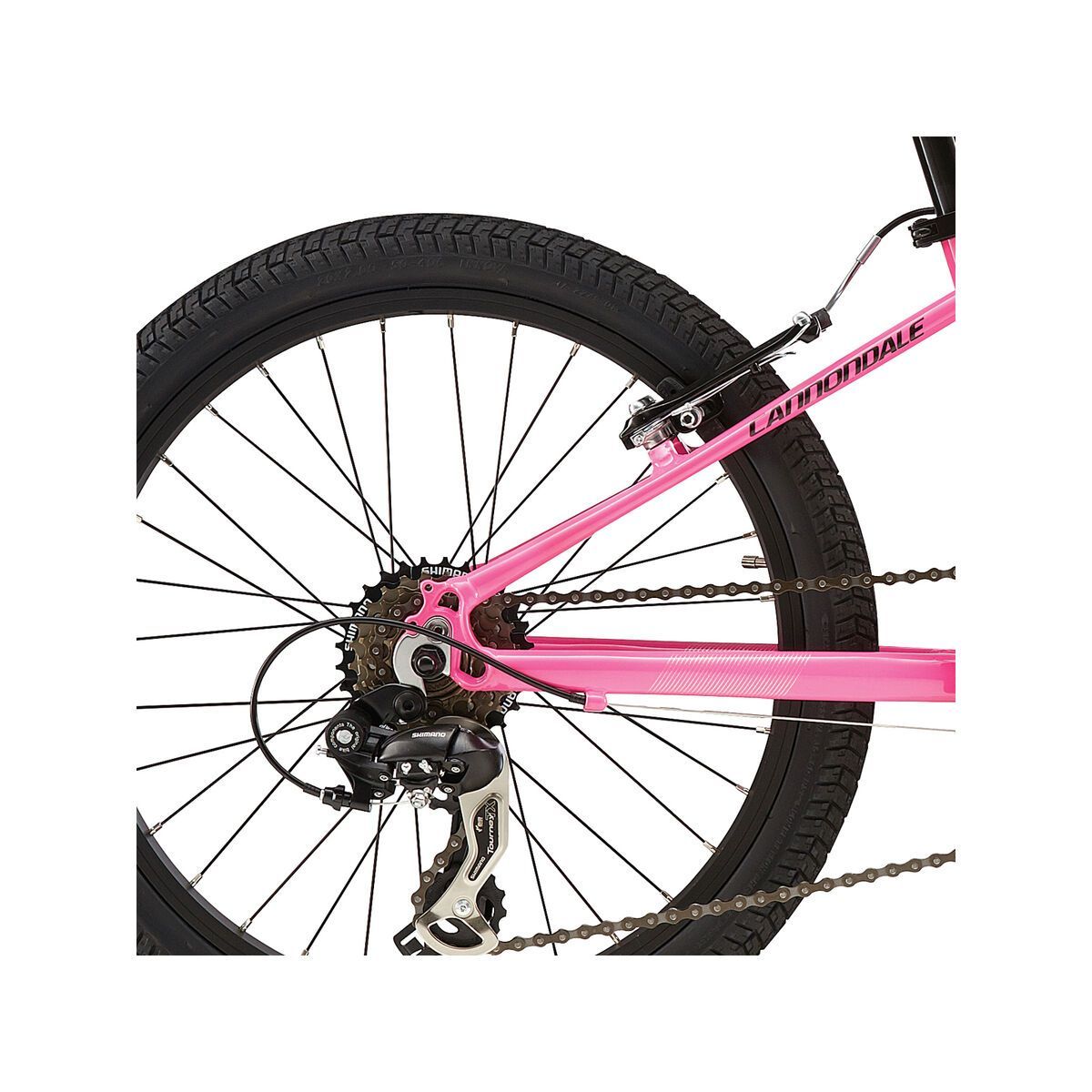 Cannondale Trail 20 Girls, acid pink w/ super sparkle grey and jet black, gloss - Bild 4