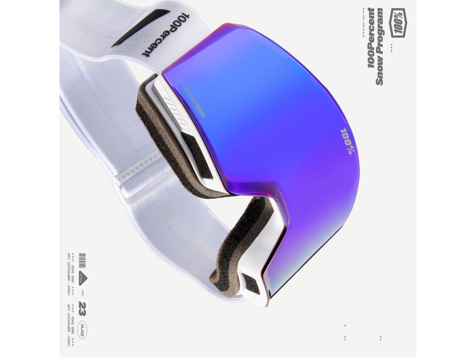 100% Norg - HiPER Copper w/Violet ML Mi, essential white | BIKER