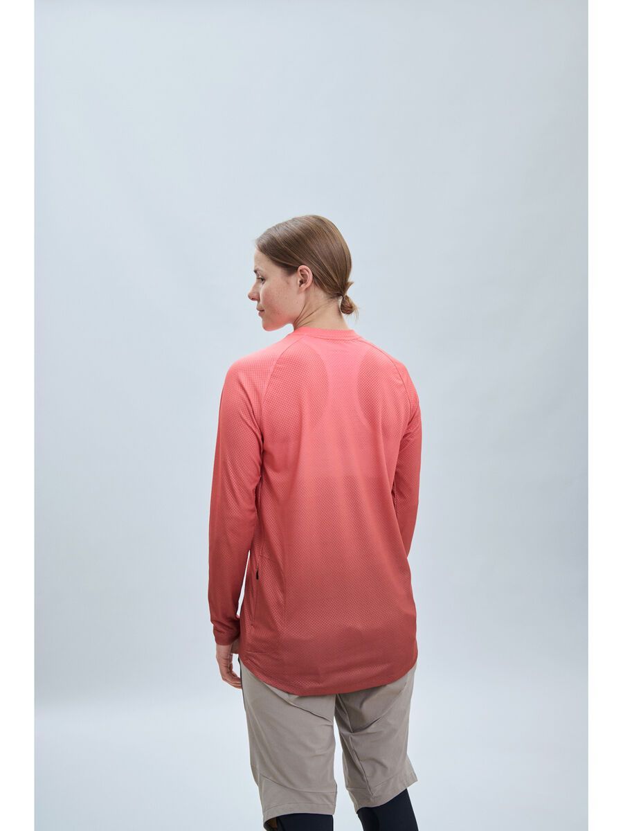POC W's Essential MTB Lite LS Jersey, gradient ammolite coral - Bild 5