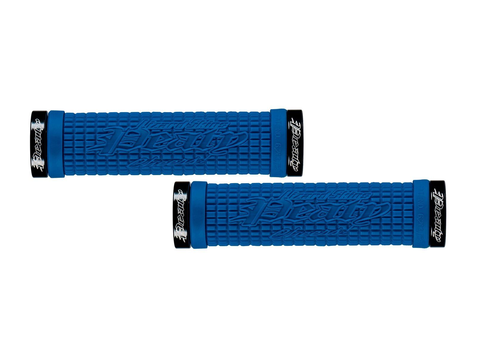 Lizard Skins Peaty Cheers Lock-On Grips, electric blue/black - Bild 1