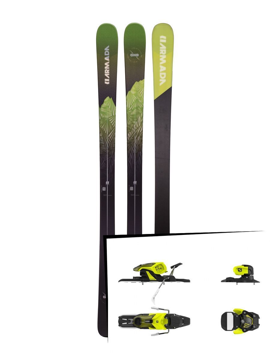 Set: Armada Invictus 85 2019 + Salomon Warden 11 yellow/black - Bild 1