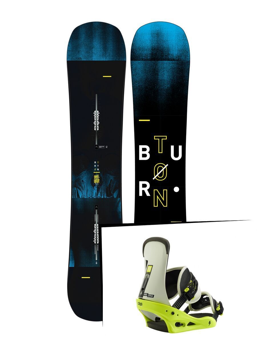 Set: Burton Instigator Wide 2019 + Burton Freestyle mtn dude green - Bild 1