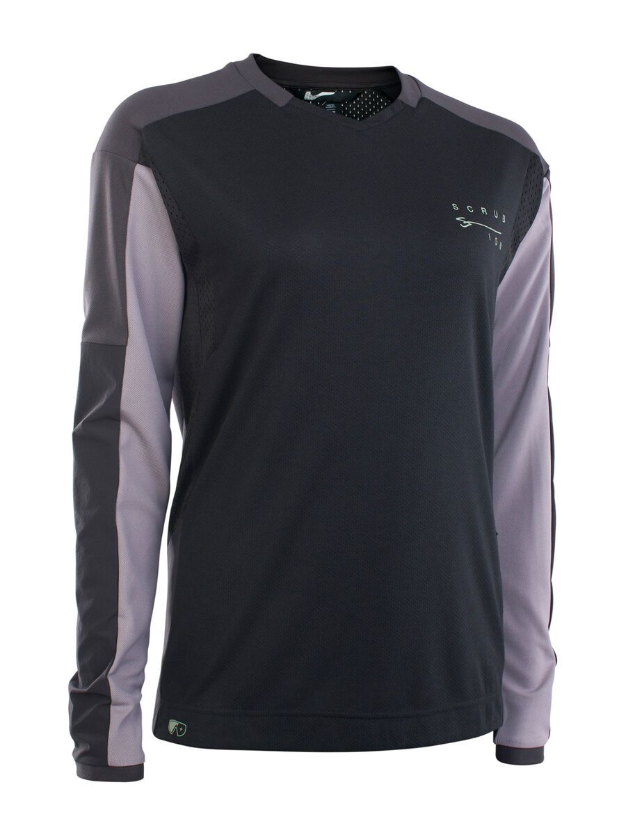 ION MTB Jersey Scrub AMP Long Sleeve BAT Women, black - Bild 1