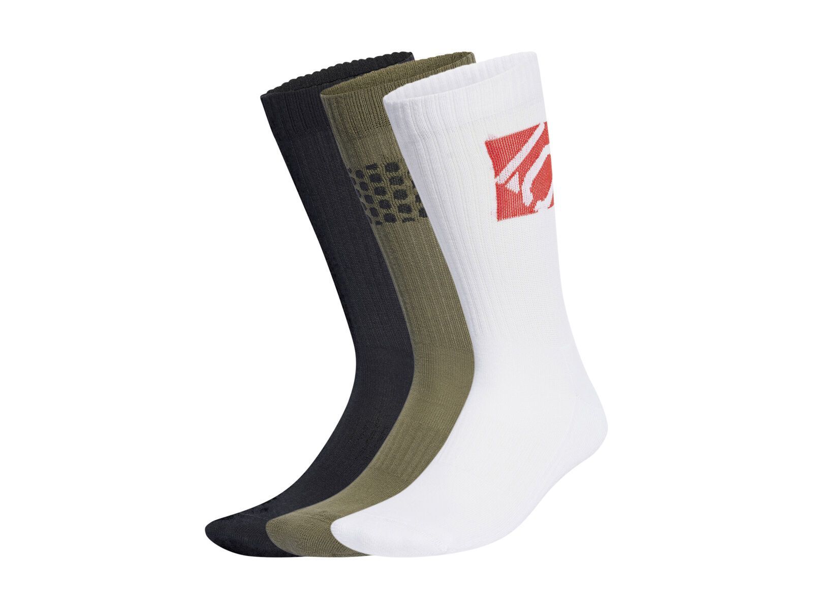 Five Ten Crew Socken (3er Pack), olive strata/white/black - Bild 1