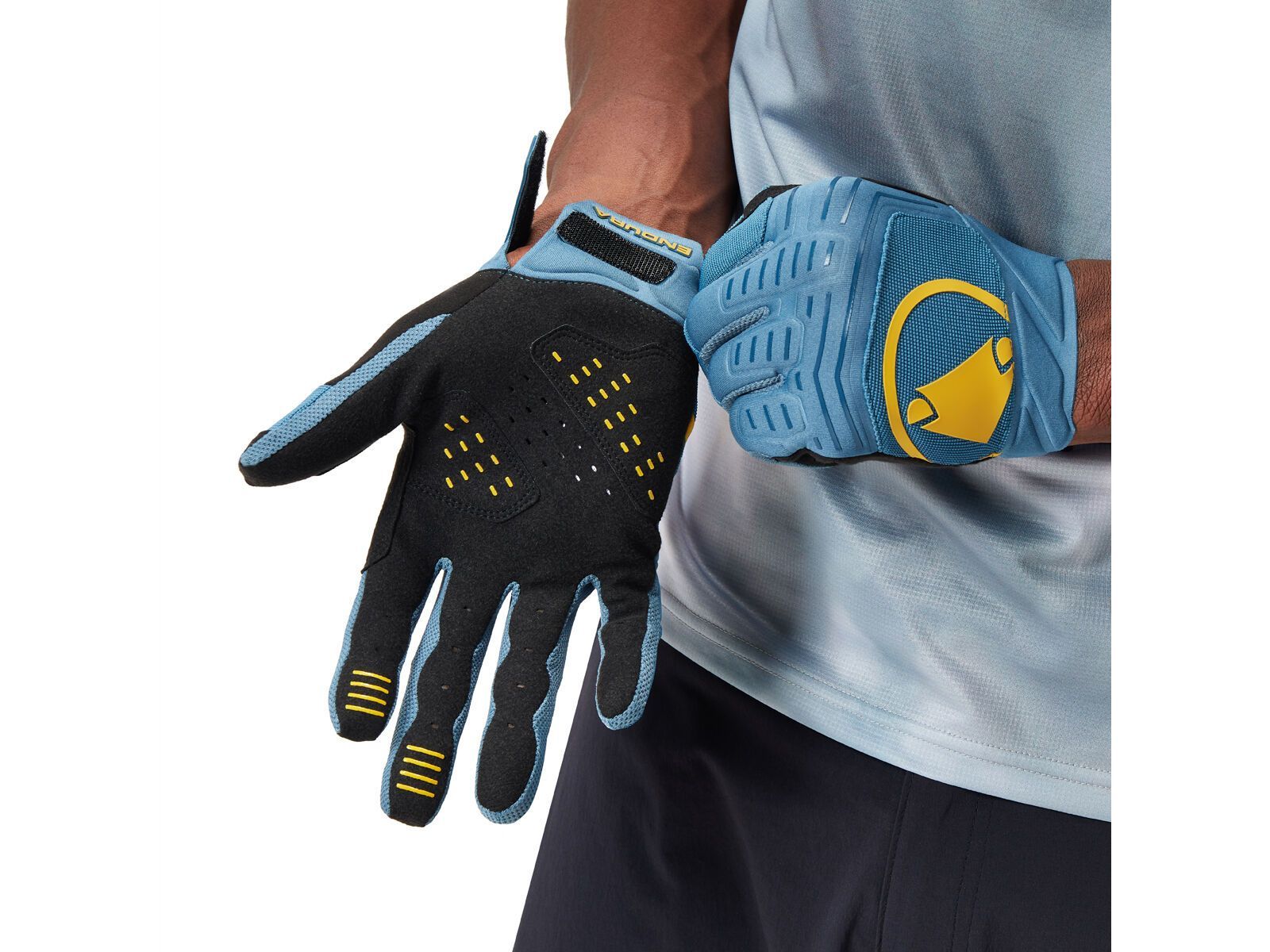 Endura SingleTrack Handschuh II, stahlblau | BIKER-BOARDER.DE