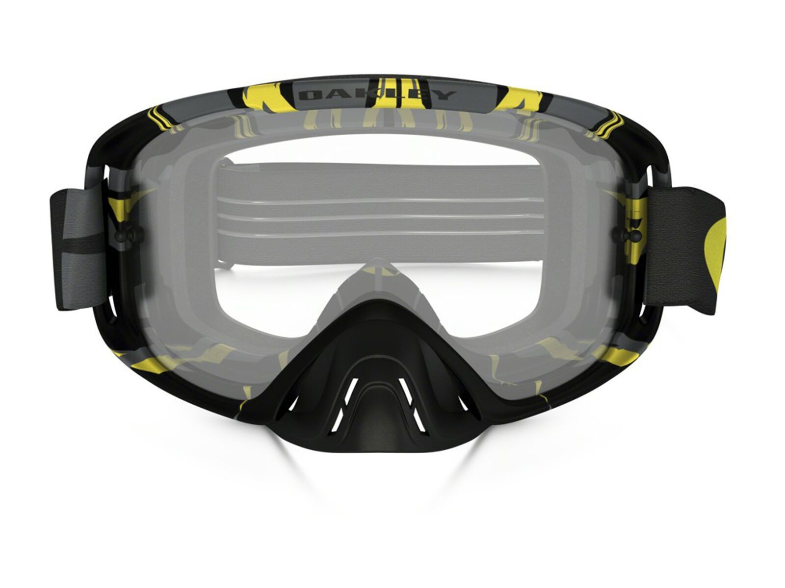 Oakley O2 MX, intimidator gun metal yellow/Lens: clear - Bild 2