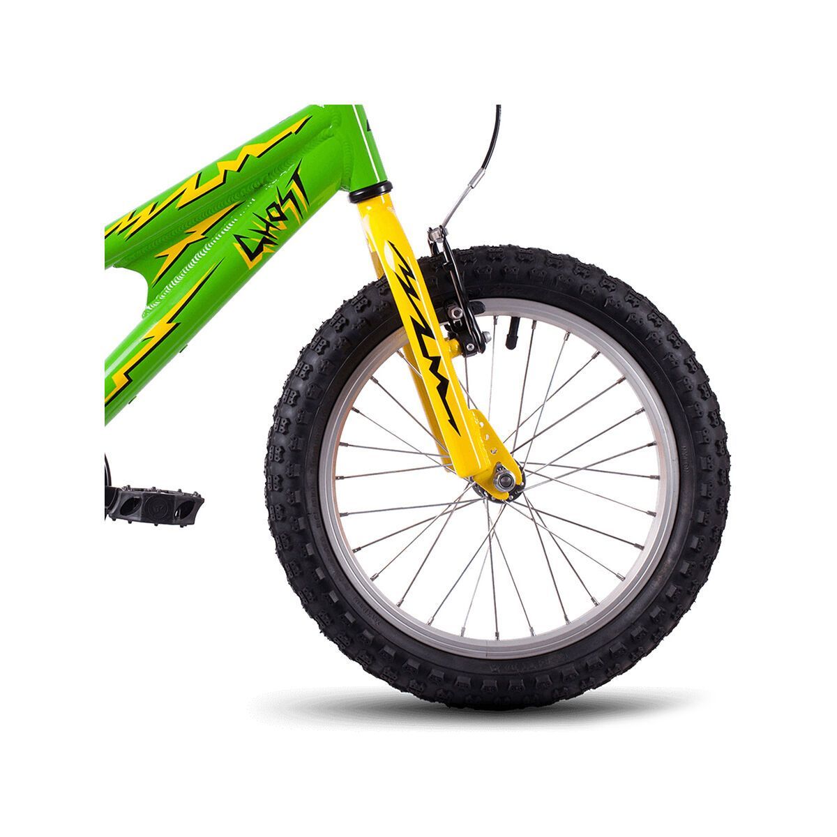 Ghost Powerkid AL 16, riot green/cane yellow/night black - Bild 2