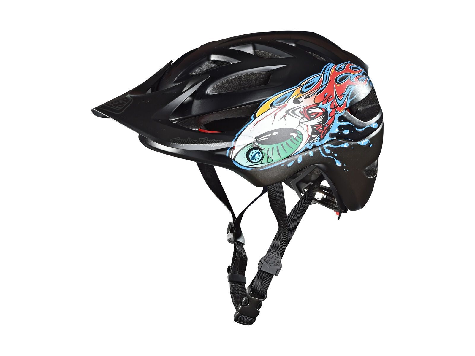 TroyLee Designs A1 Eyeball Youth Helmet MIPS, black/silver - Bild 1