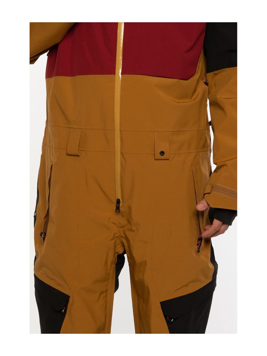 686 Men's GLCR Hydra Coverall, golden brown colorblock - Bild 7