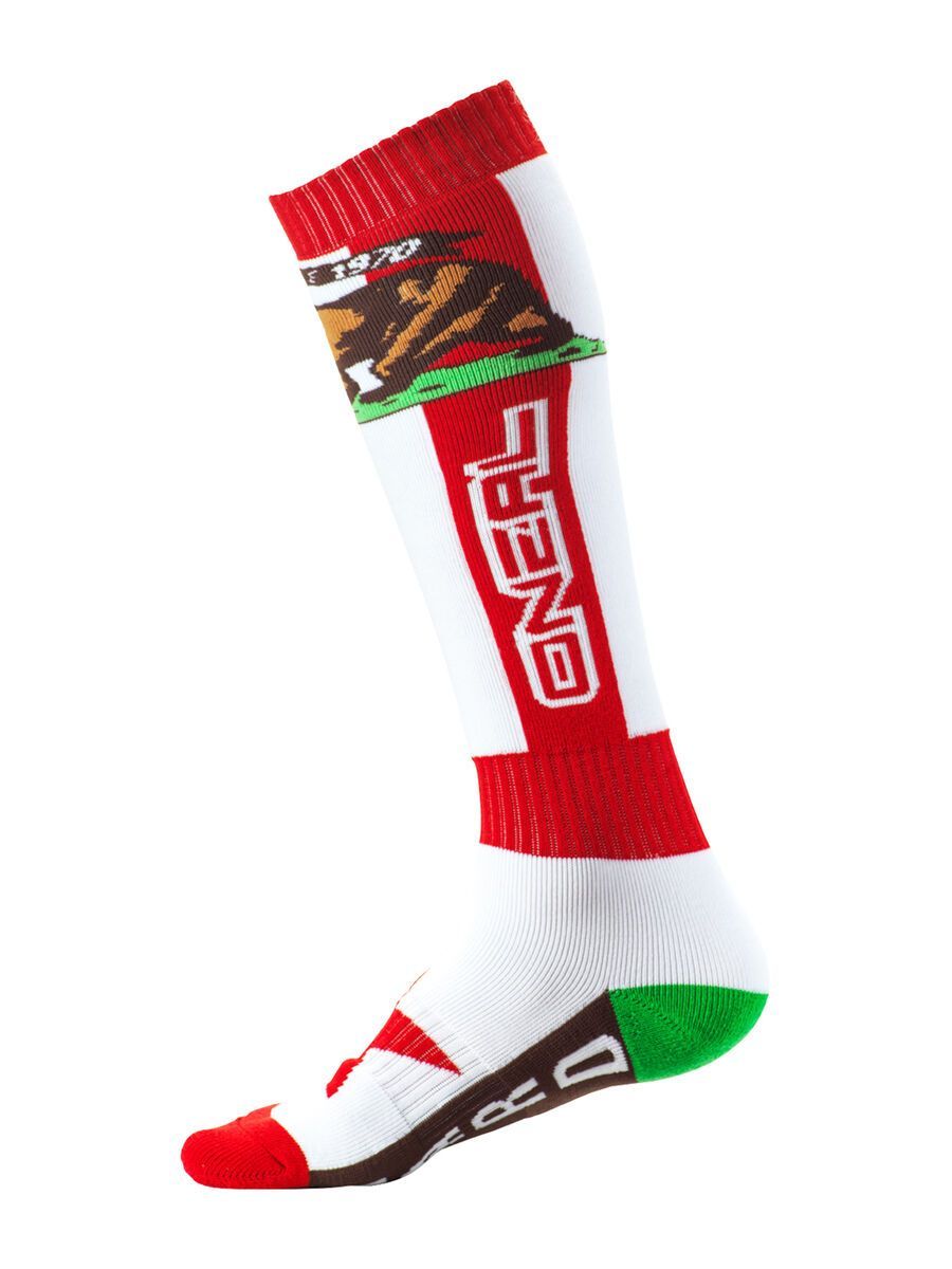 ONeal Pro MX Sock California, red/white/brown - Bild 2