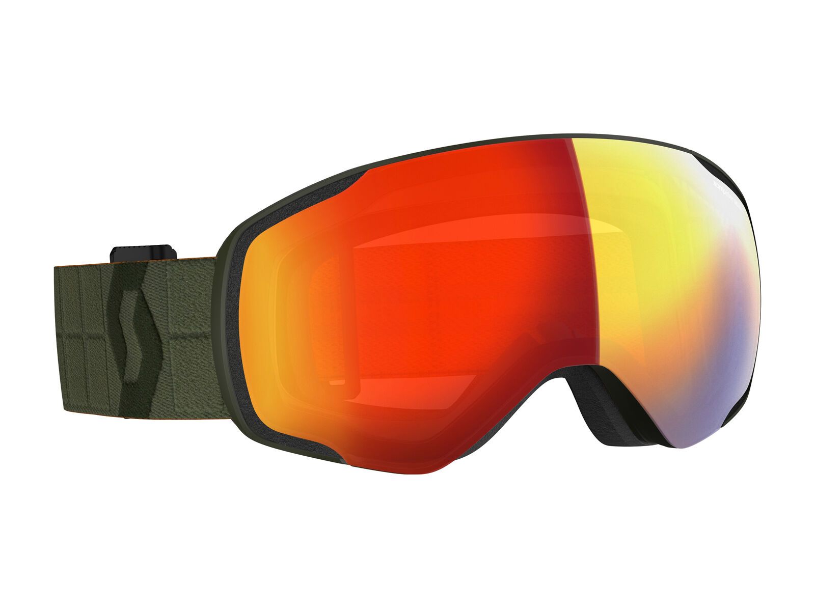 Scott Vapor, kaki green/Lens: enhancer red chrome - Bild 1