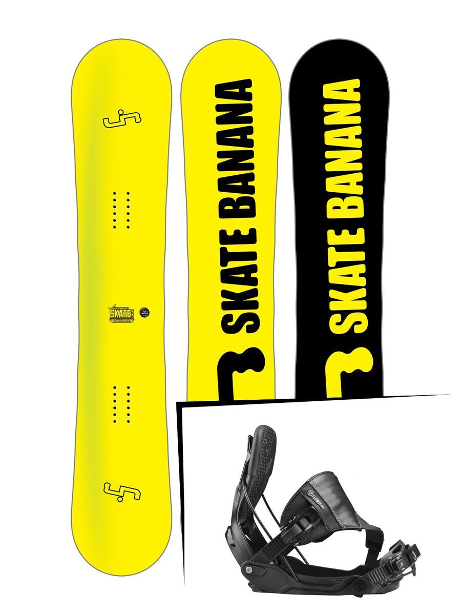 Set: Lib Tech Sk8 Banana 10 years 2017 + Flow Five Hybrid (1718390S) - Bild 1