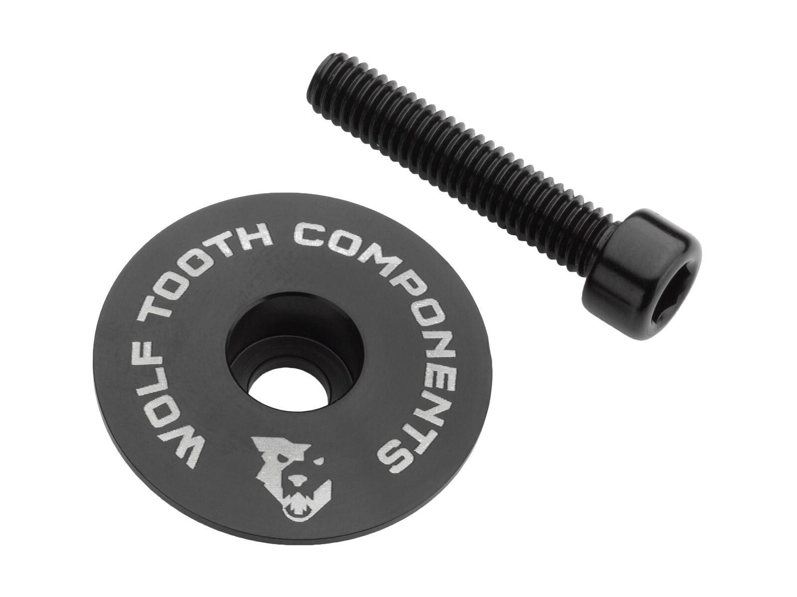 Wolf Tooth Ultralight Stem Cap and Bolt, black - Bild 1