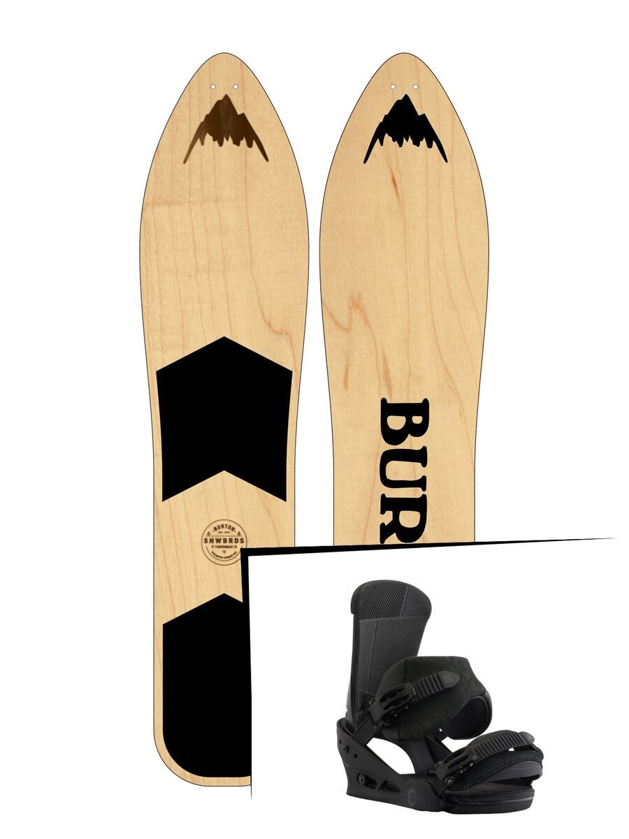 Set: Burton The Throwback 2019 + Burton Custom black matte - Bild 1