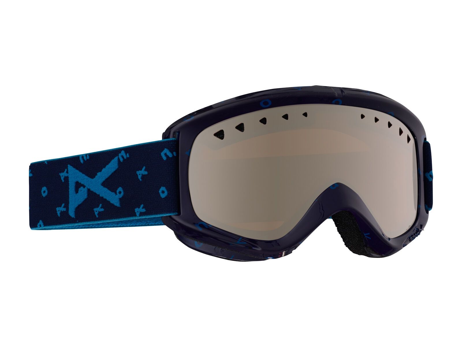 Anon Helix + Spare Lens, logonet/silver amber - Bild 1