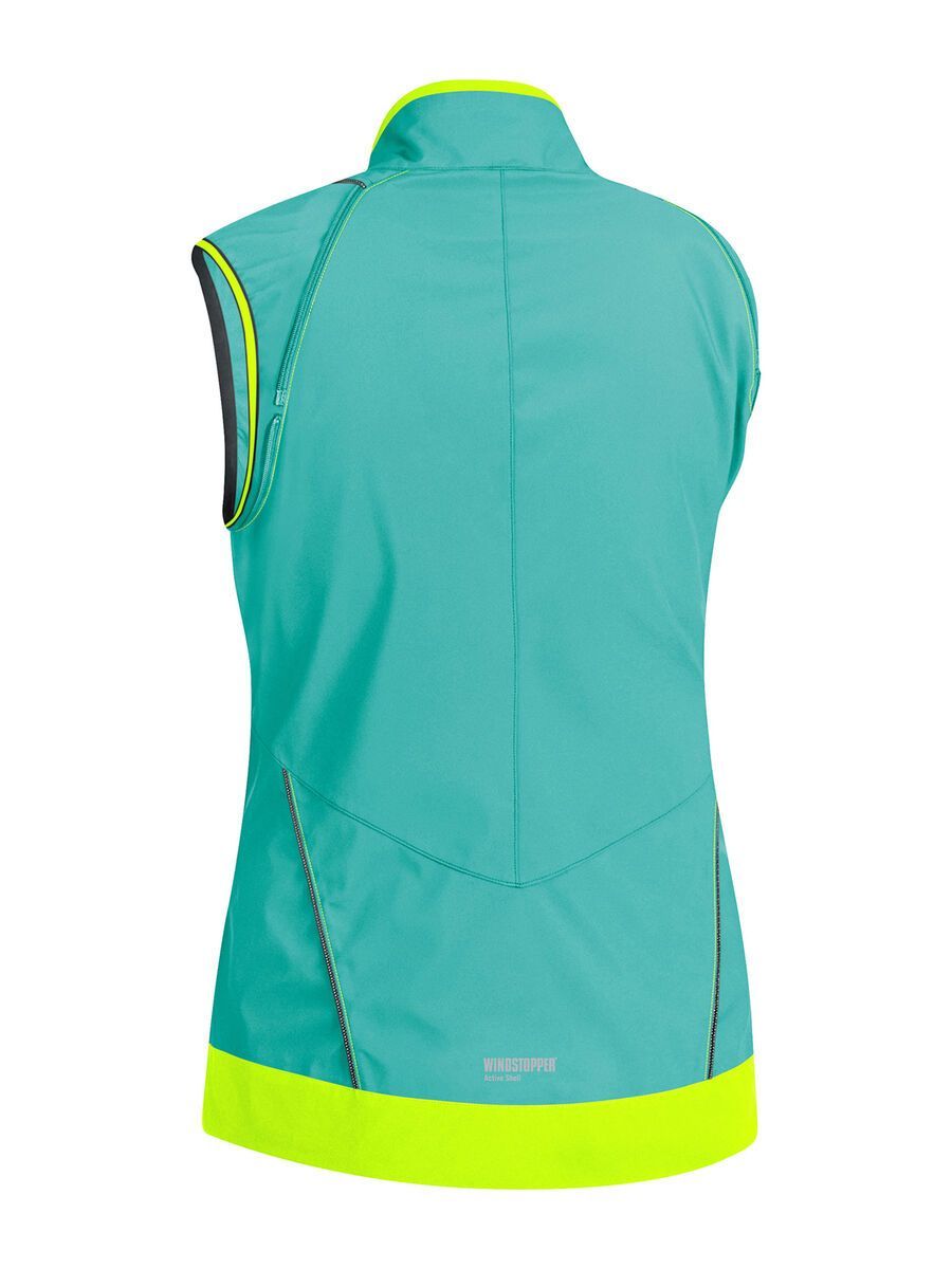 Gore Bike Wear Element Lady Windstopper Active Shell Zip-Off Jacke, turquoise/neon yellow - Bild 4