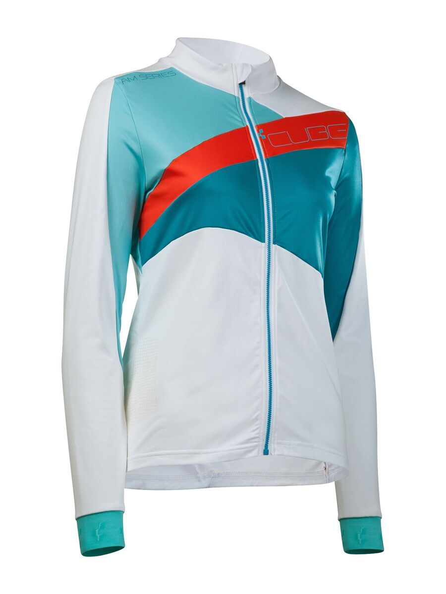 Cube AM WLS Trikot langarm, white´n´blue - Bild 1