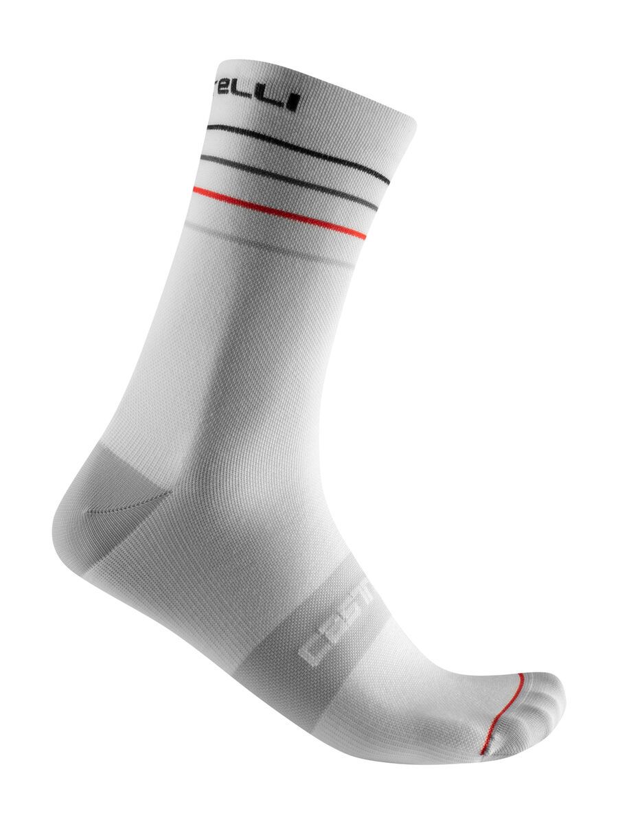 Castelli Endurance 15 Sock, white/black-red - Bild 1