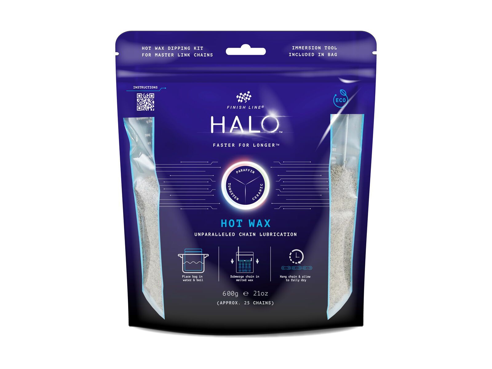 Finish Line Halo Hot Wax Lubricant - 600 g inkl. Kochbeutel - Bild 1