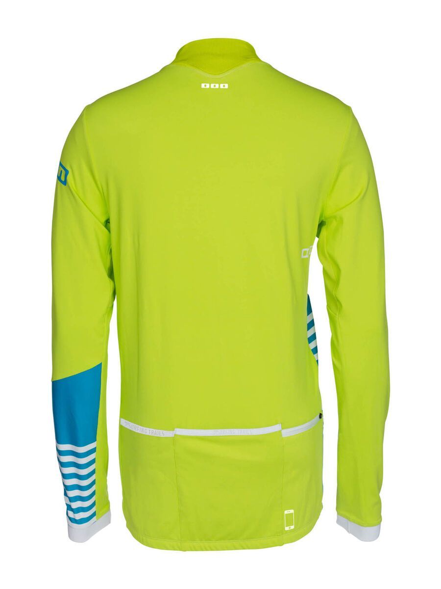 ION Bike Tee Zip LS Crest, lime punch - Bild 2