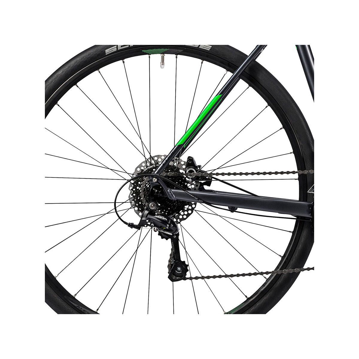 Cube SL Road Pro Trapeze, grey black flashgreen - Bild 4