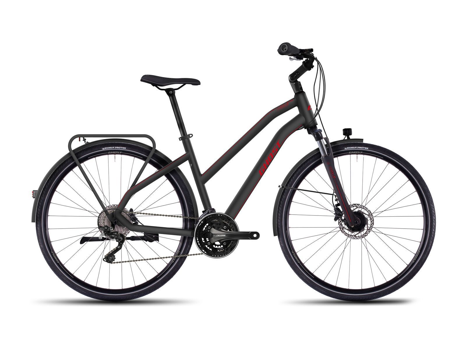 Ghost Square Trekking 6 Miss, black/red - Bild 1