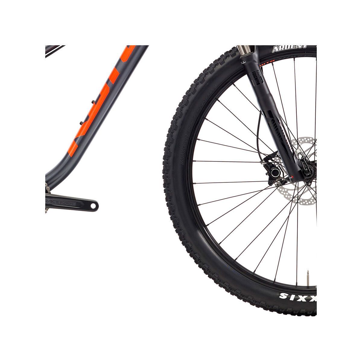 Kona Honzo AL, matt charcoal w/ black & orange decals - Bild 4