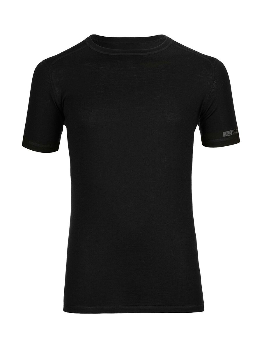 Ortovox Merino 185 Short Sleeve, black raven - Bild 1