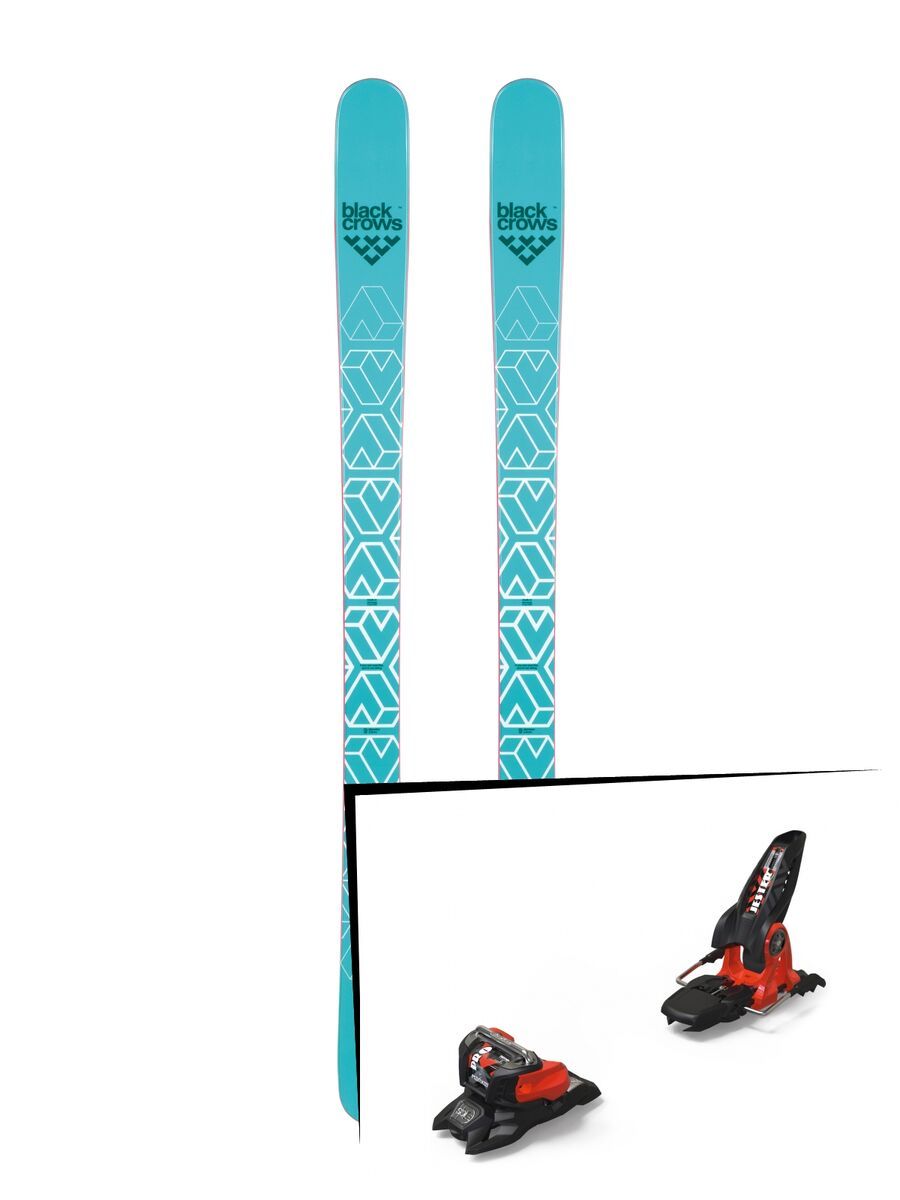 Set: Black Crows Captis Birdie 2019 + Marker Jester 18 Pro ID black/flo-red - Bild 1